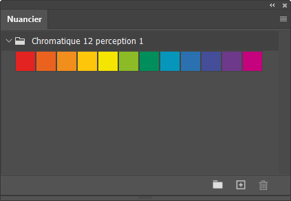 Nuancier Chromatique perception v1 12 couleurs