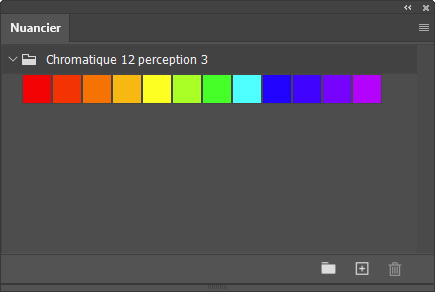 Nuancier Chromatique perception v3 12 couleurs
