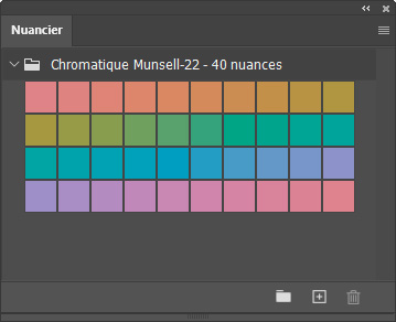 Nuancier chromatique Munsell-22 40 nuances