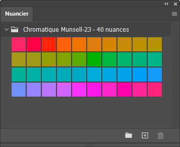 Nuancier chromatique Munsell-23 40 nuances