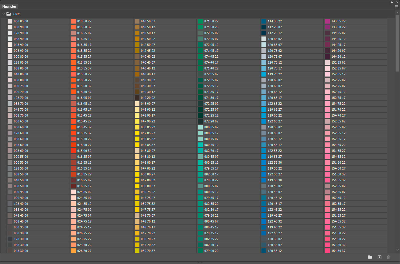 Nuancier CNCS Color