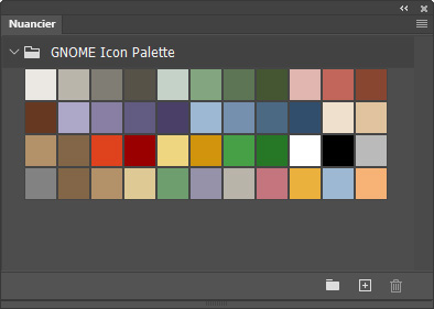 Nuancier GNOME Icon Palette