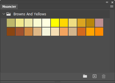 Nuanciers Browns And Yellows