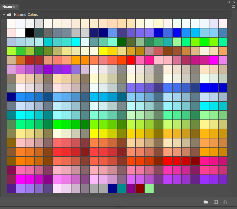 Nuanciers Named Colors