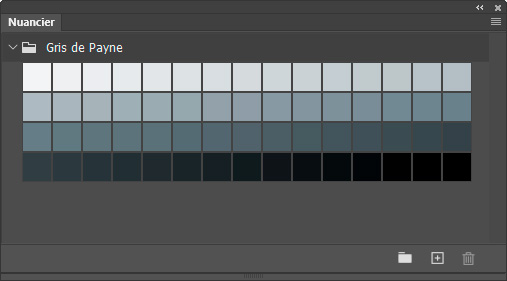 Nuancier Gris de Payne Nuancier Gris de Payne