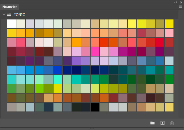 Nuancier IONIC
