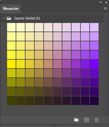 Nuancier Jaune-Violet (01)