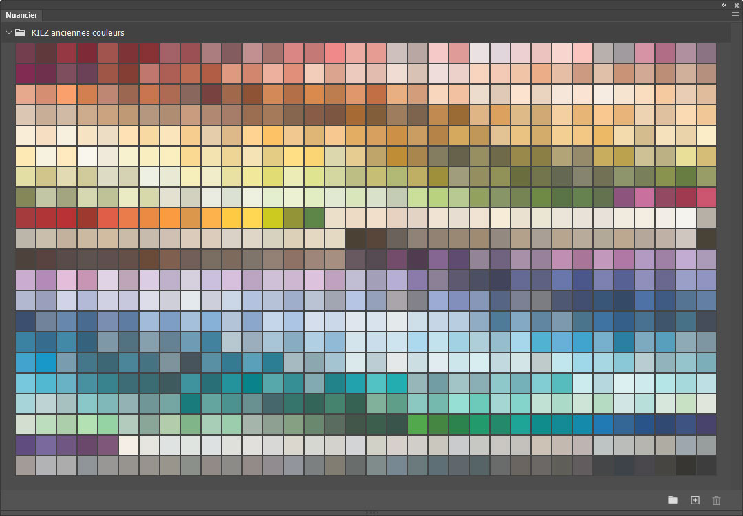 Nuancier KILZ - anciennes couleurs