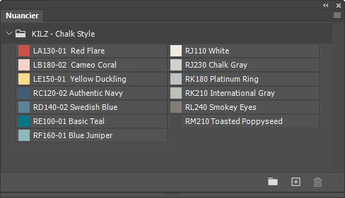 Nuancier KILZ - Chalk Style