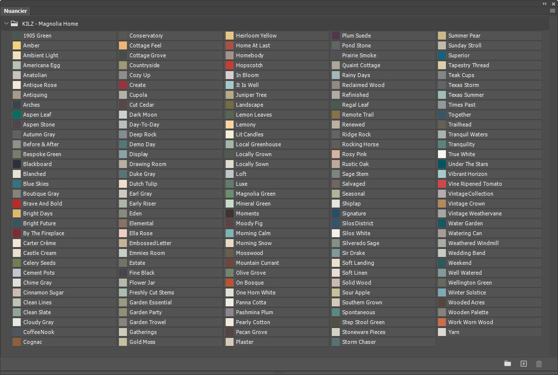 Nuancier KILZ - Magnolia Home