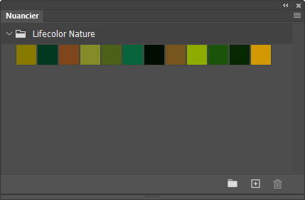 Nuancier Lifecolor Nature effects
