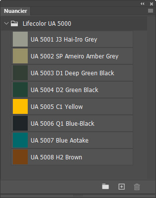 Nuancier Lifecolor UA 5000