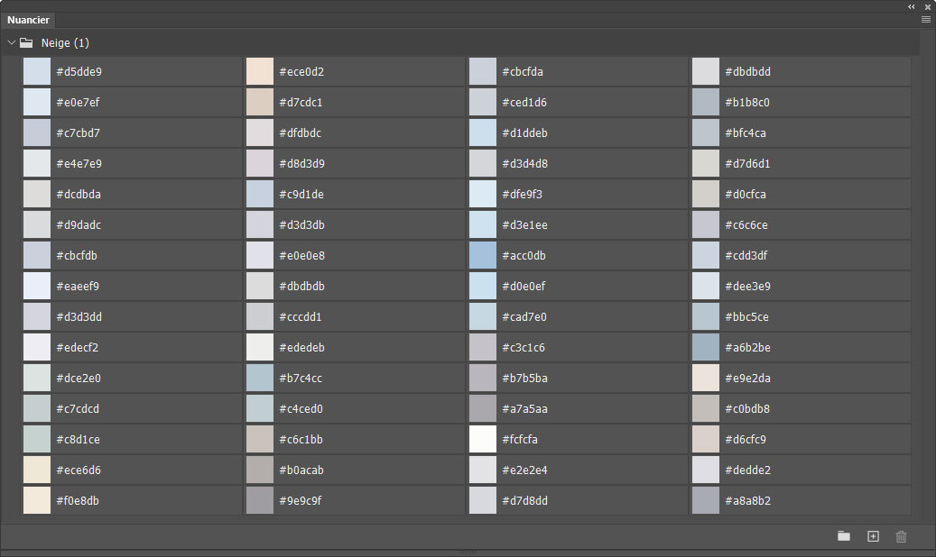 Nuancier Neige (1) Nuancier Neige (1)