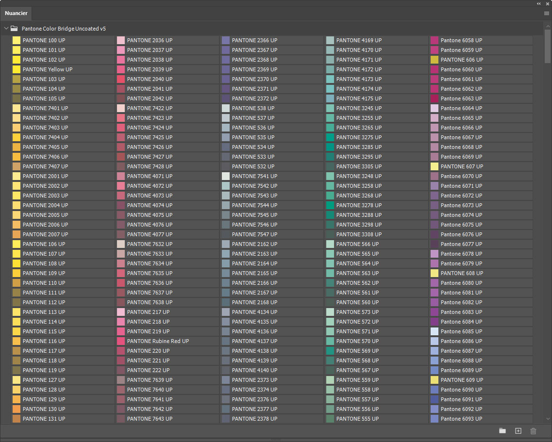 Nuancier Pantone+ Color Bridge Uncoated v5