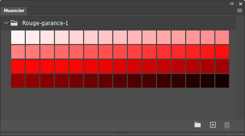 Nuancier Rouge garance (1) Nuancier Rouge garance (1)