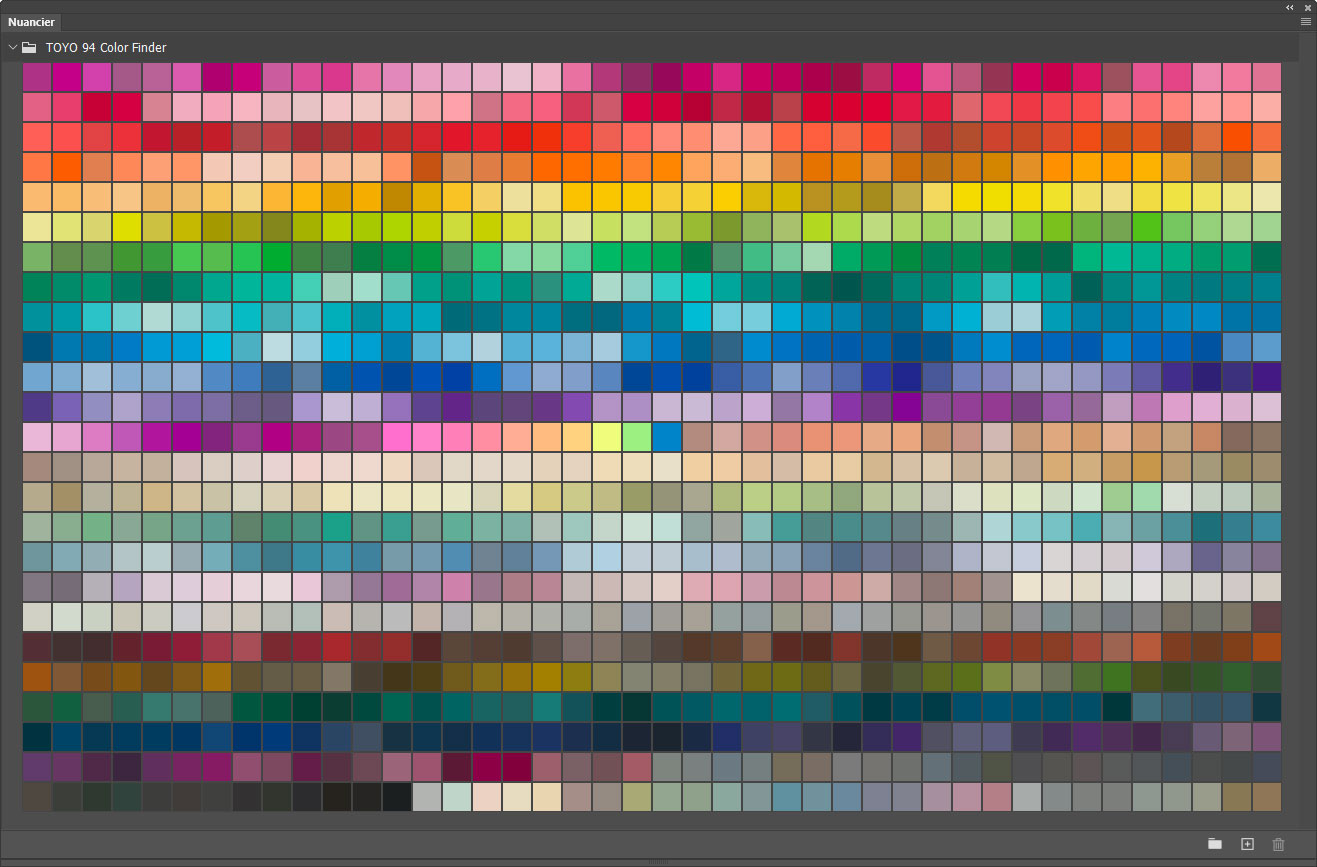 Nuancier TOYO 94 Color Finder Nuancier TOYO 94 Color Finder