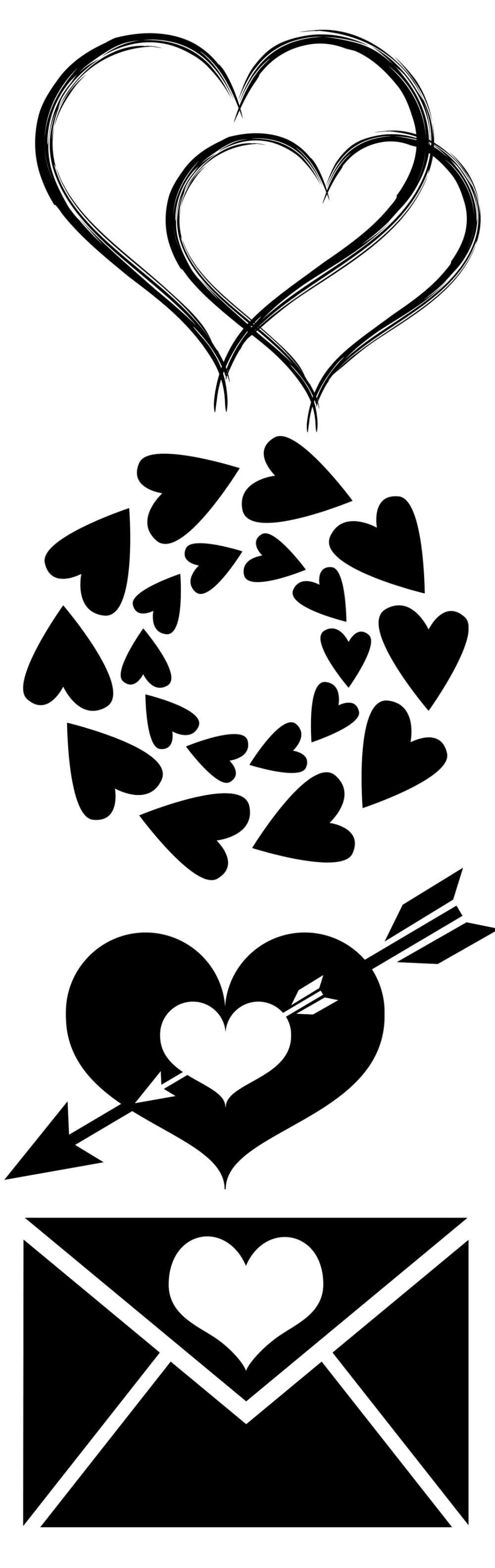 Pinceaux Cœurs (4)