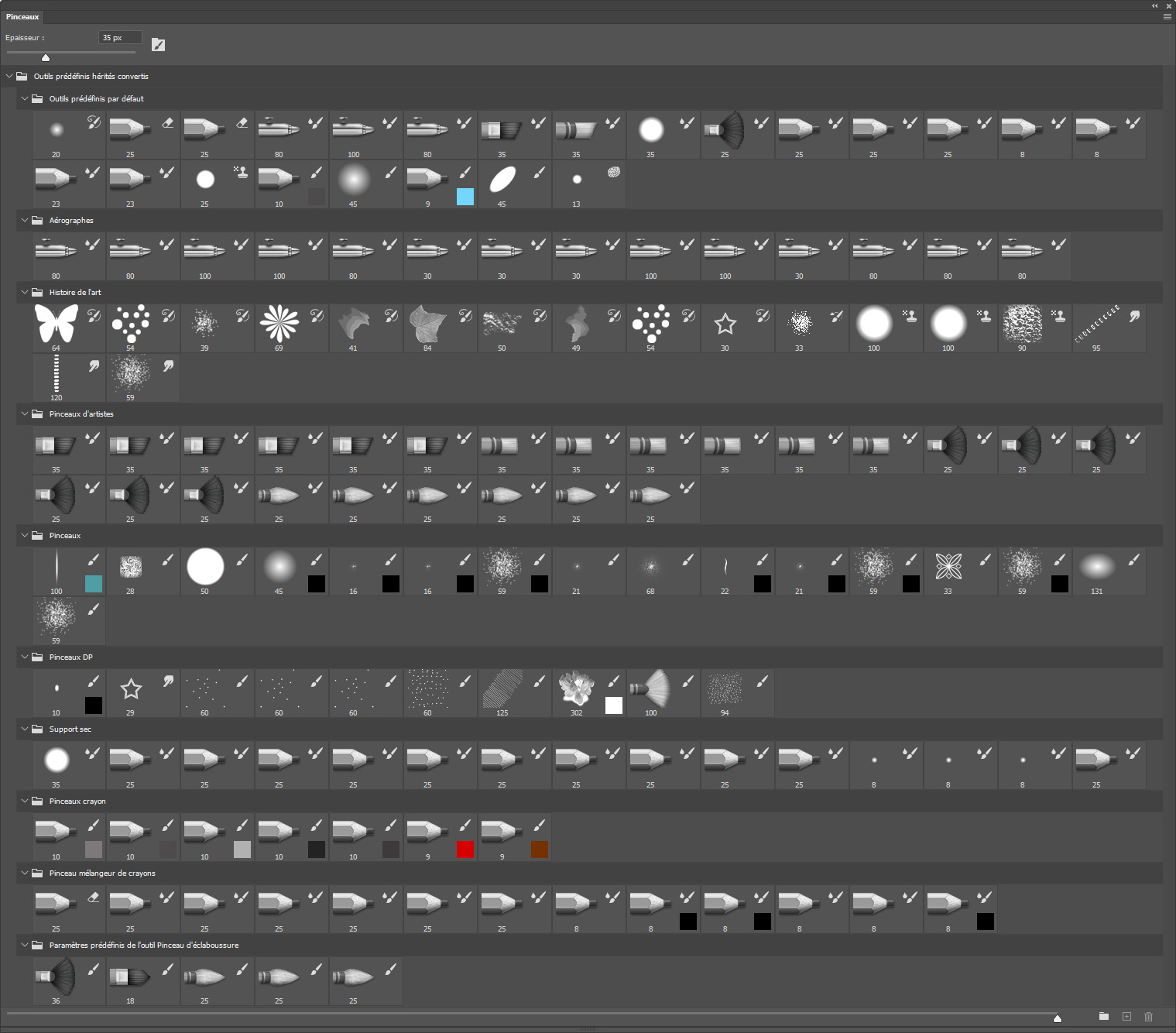 Outils prédéfinis hérités convertis Outils prédéfinis hérités convertis