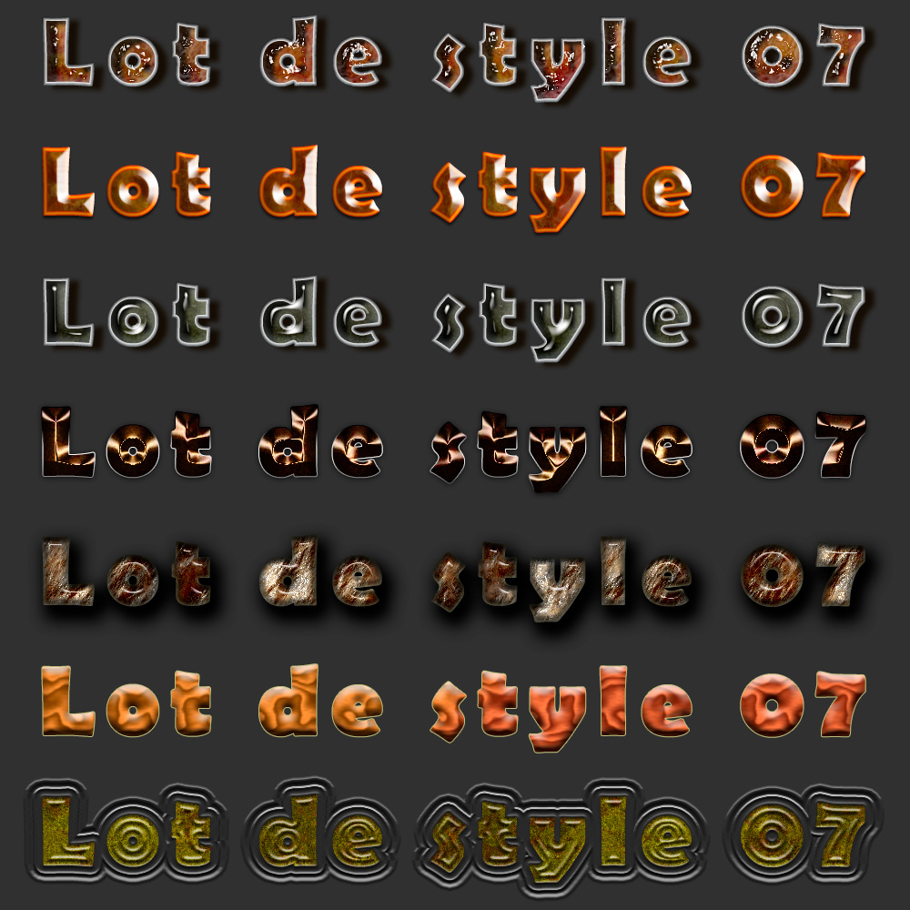 Lot de styles (07)