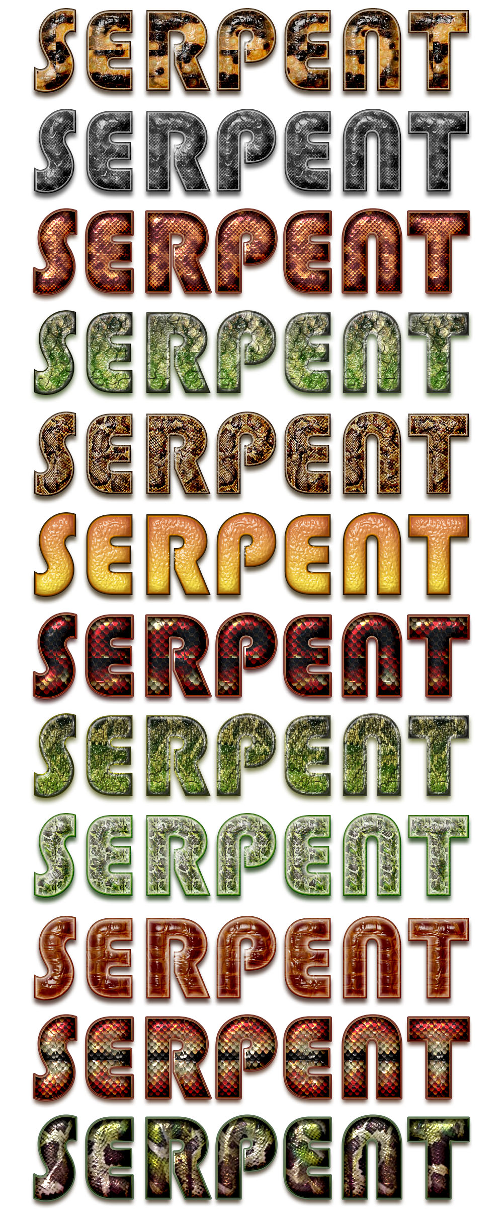 Styles Peau de serpent (2)