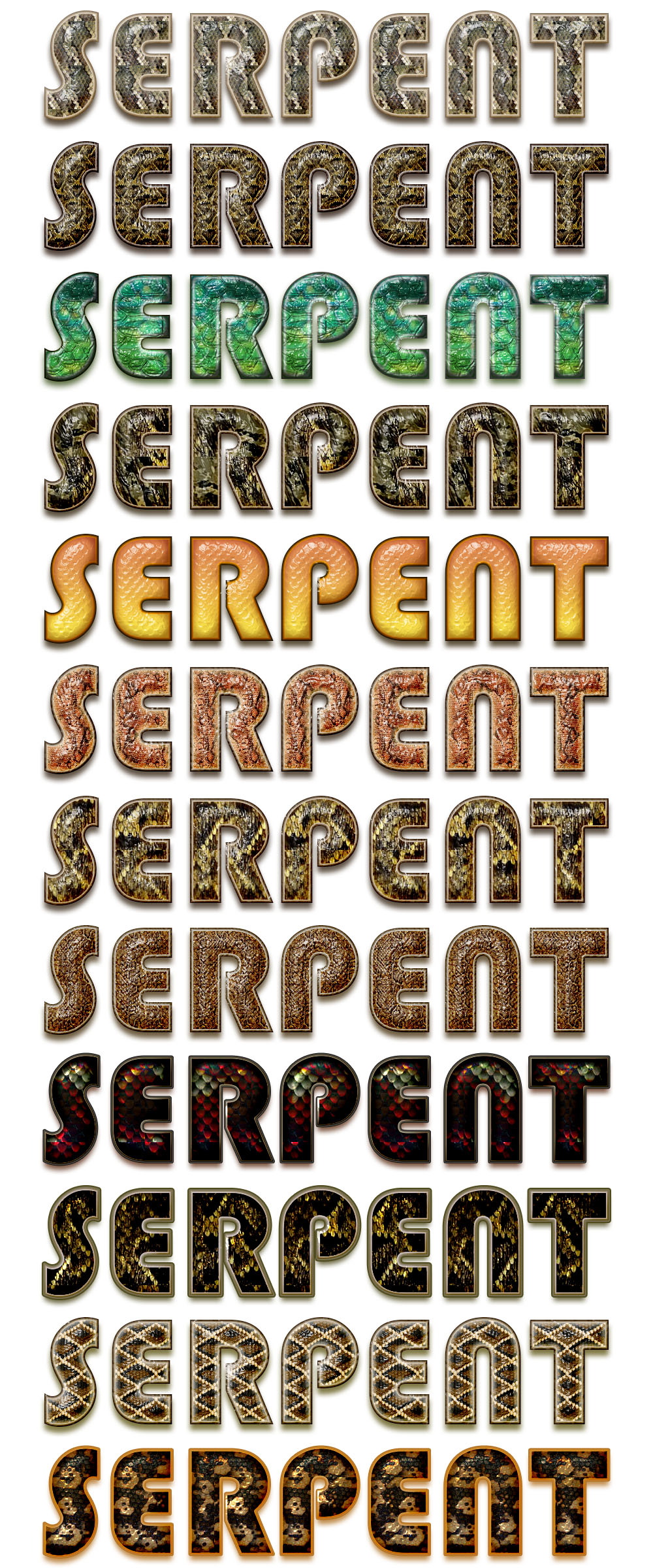 Styles Peau de serpent (3) Styles Peau de serpent (3)