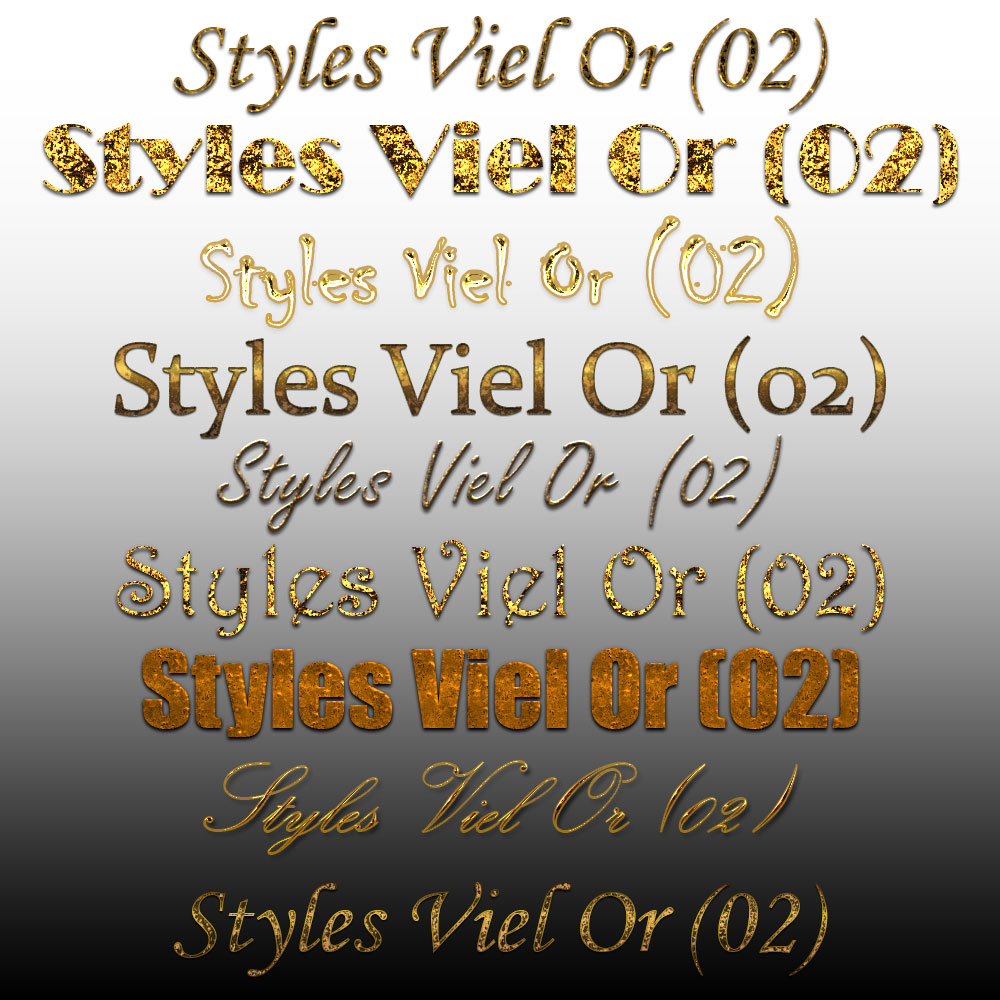 Styles Vieil or (2) Styles Vieil or (2)