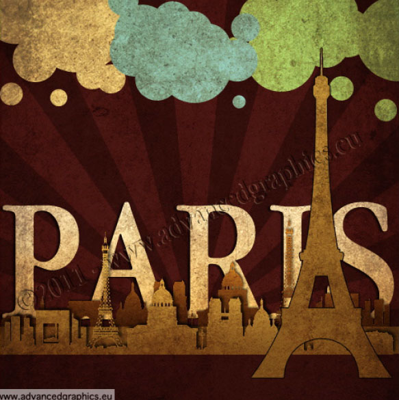 Affiche Paris rétro
