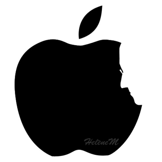 Logo Apple en vectoriel en hommage à Steve Jobs