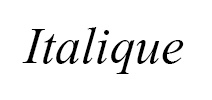 Italique