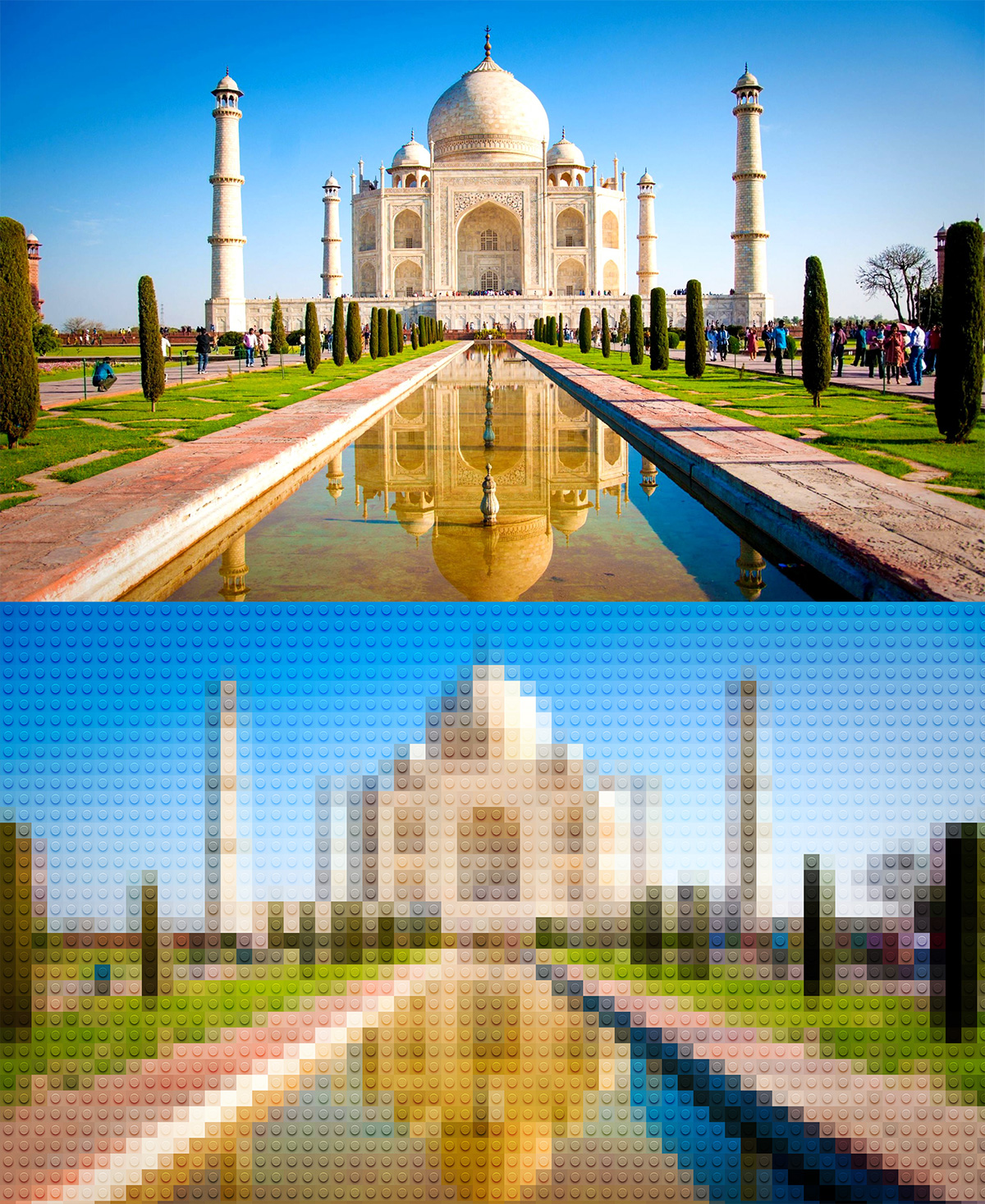 Effet Taj Mahal en LEGO