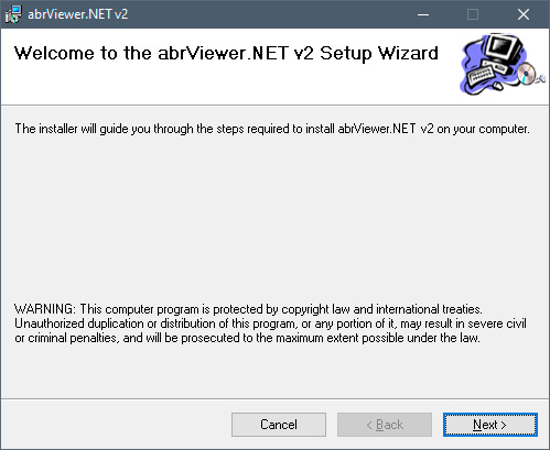 Installation de abrViewer.NET v2