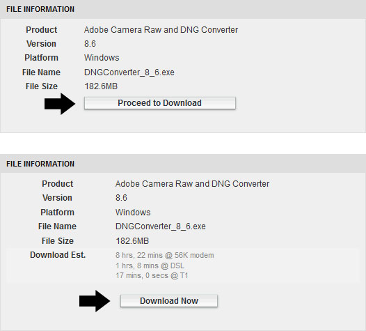 Télécharger Adobe DNG Converter