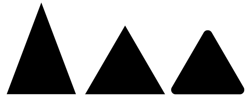 Dessiner un triangle avec l'outil Triangle