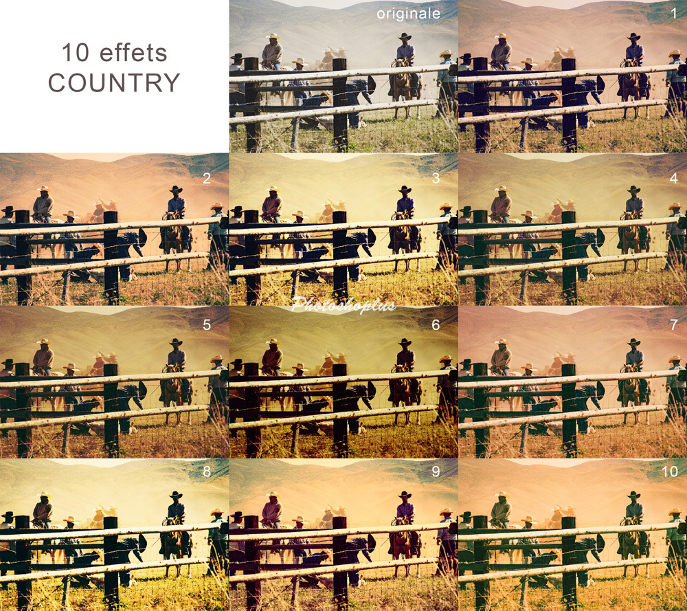Exemple 10 effets Country
