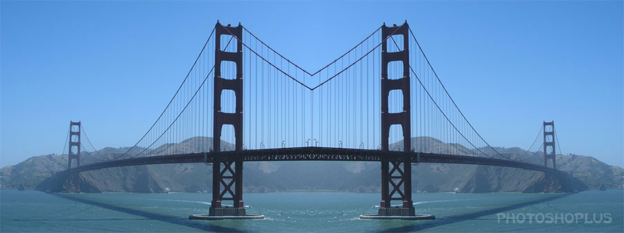 Pont de San Francisco, effet miroir