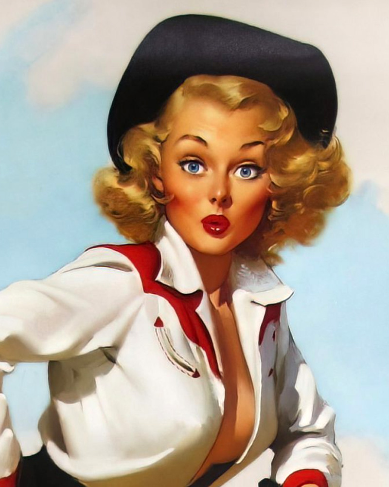 Coming right up (Gil Elvgren)