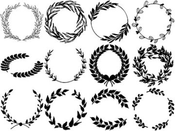 Formes Couronnes de lauriers (2)