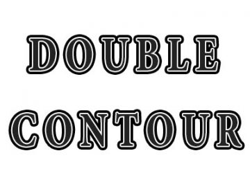 Action : Double contour Action Double contour