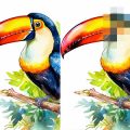 Action Flou mosaïque