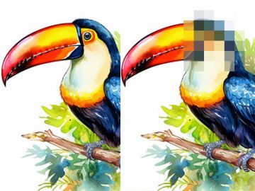 Action Flou mosaïque