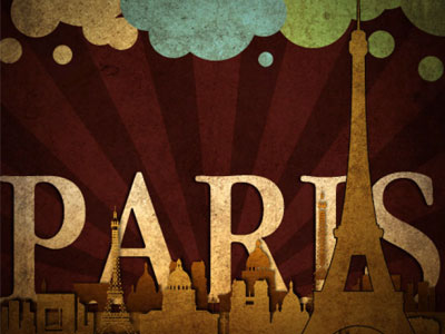Affiche Paris rétro