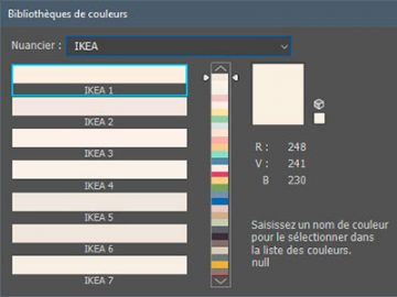 Bibliothèque de couleurs IKEA