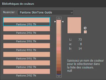 Bibliothèque de couleurs : Pantone SkinTone Guide Bibliothèque de couleurs Pantone SkinTone Guide
