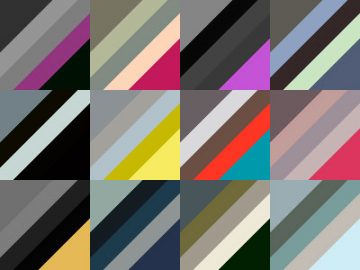 Dégradés nets Palettes (8)