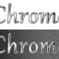 Effet texte chrome