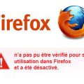 Firefox désactive les extensions