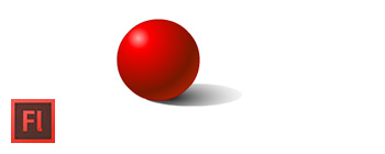 Flash, animer une boule (interpolation mouvement)