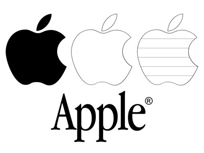 Formes personnalisées logo Apple