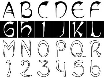 Formes : Alphabet Mucha (2) Formes Alphabet Mucha (2)