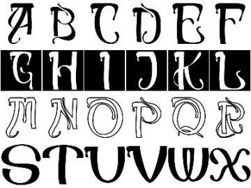 Formes : Alphabet Mucha (3) Formes Alphabet Mucha (3)